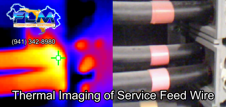 Thermal Imaging of Service Feed Wire in Florida