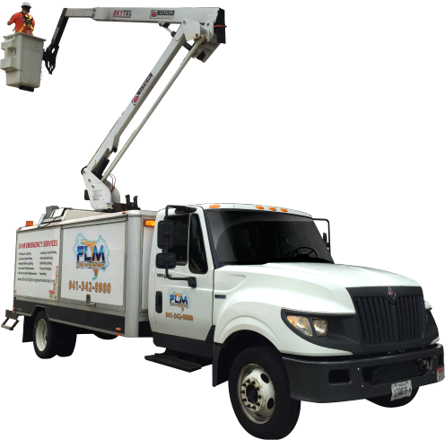 Aerial and Bucket Truck Equipment for High Reach by Florida Lighting Maintenance Company in Florida